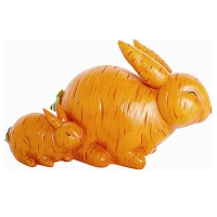 Декоративная фигурка "Морковные зайчики" артикул 9954c.